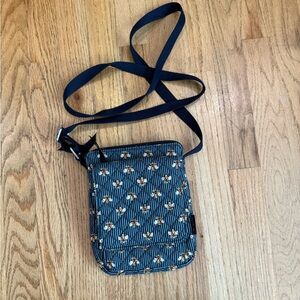 Vera Bradley Blue Crossbody Bag with Geometric Pattern